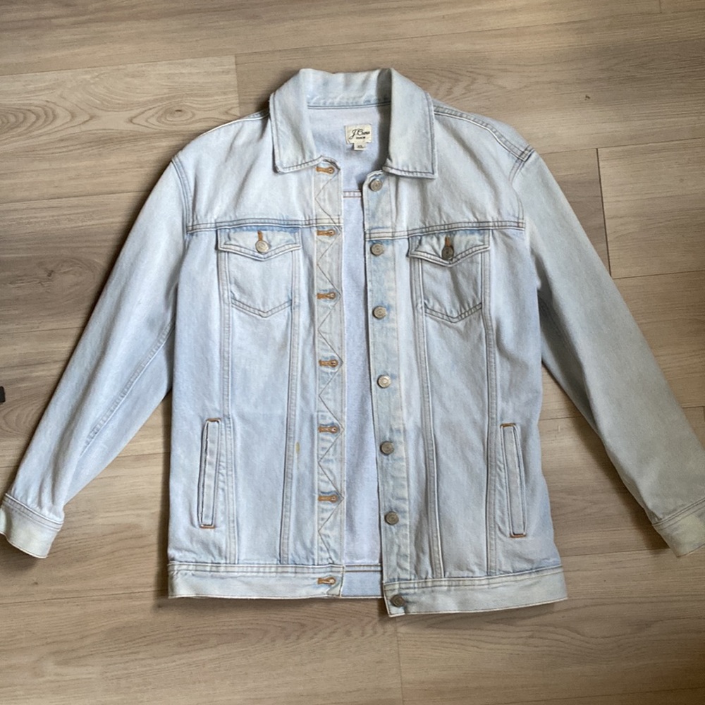 NWOT JCREW RELAXED DENIM JACKET IN LIGHTWASH